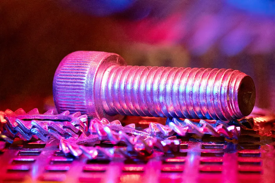 Detail Schraube Gewinde Makro Nahaufnahme Metall Number 6