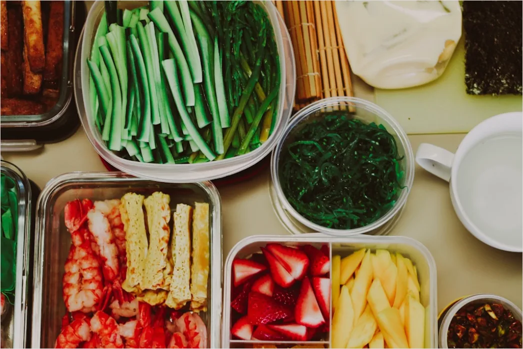Detail Sporternährung Meal Prep Boxen Flat Lay Foto Number 15