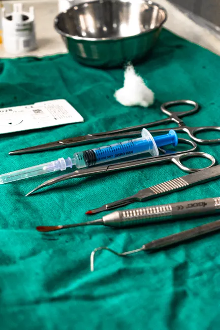 Detail Sterile Abdeckung Op Tuch Textur Nahaufnahme Number 5