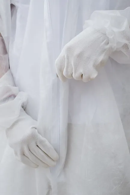 Detail Sterile Abdeckung Op Tuch Textur Nahaufnahme Number 6