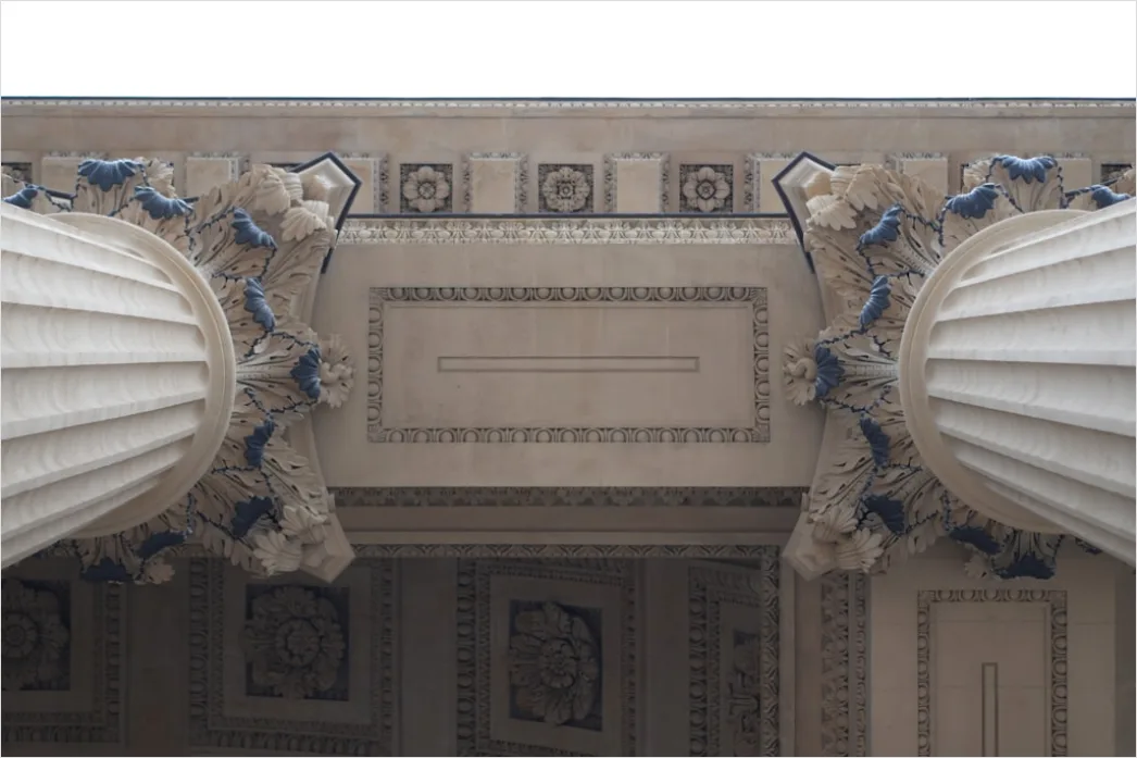 Detail Tempel Säulen Perspektive Klassisch Stein Number 19