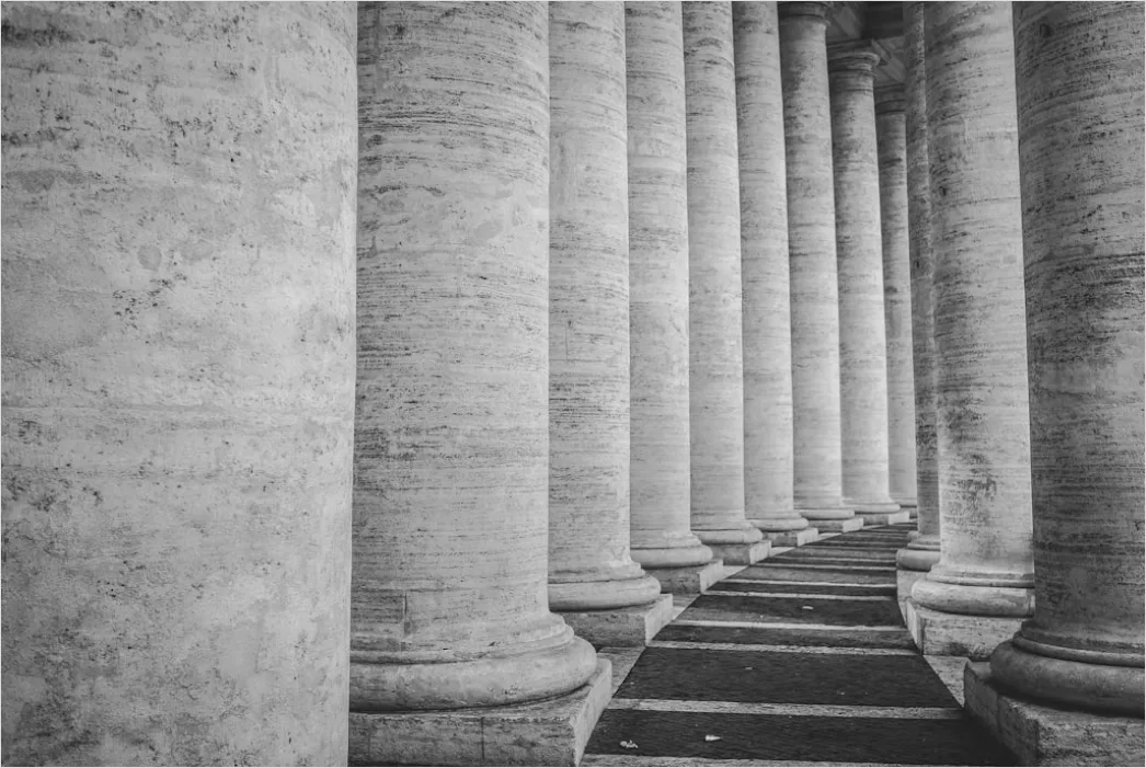 Detail Tempel Säulen Perspektive Klassisch Stein Number 3