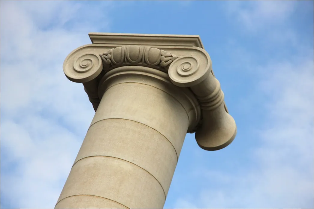 Detail Tempel Säulen Perspektive Klassisch Stein Number 10
