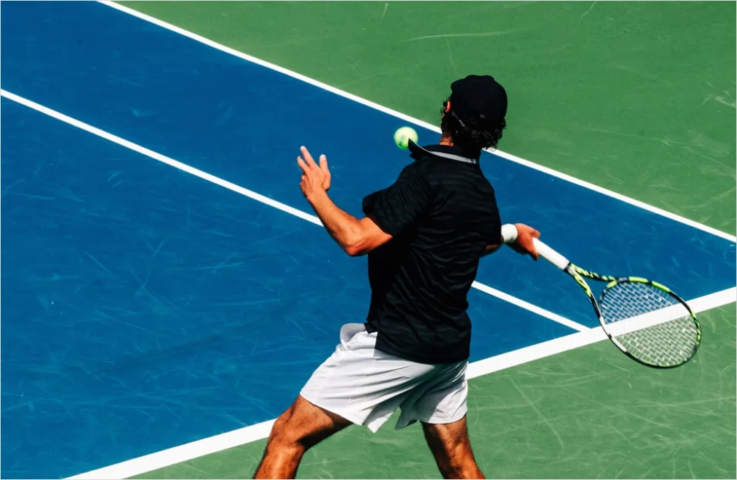 Detail Tennis Aufschlag Foto Bewegungsserie Number 7
