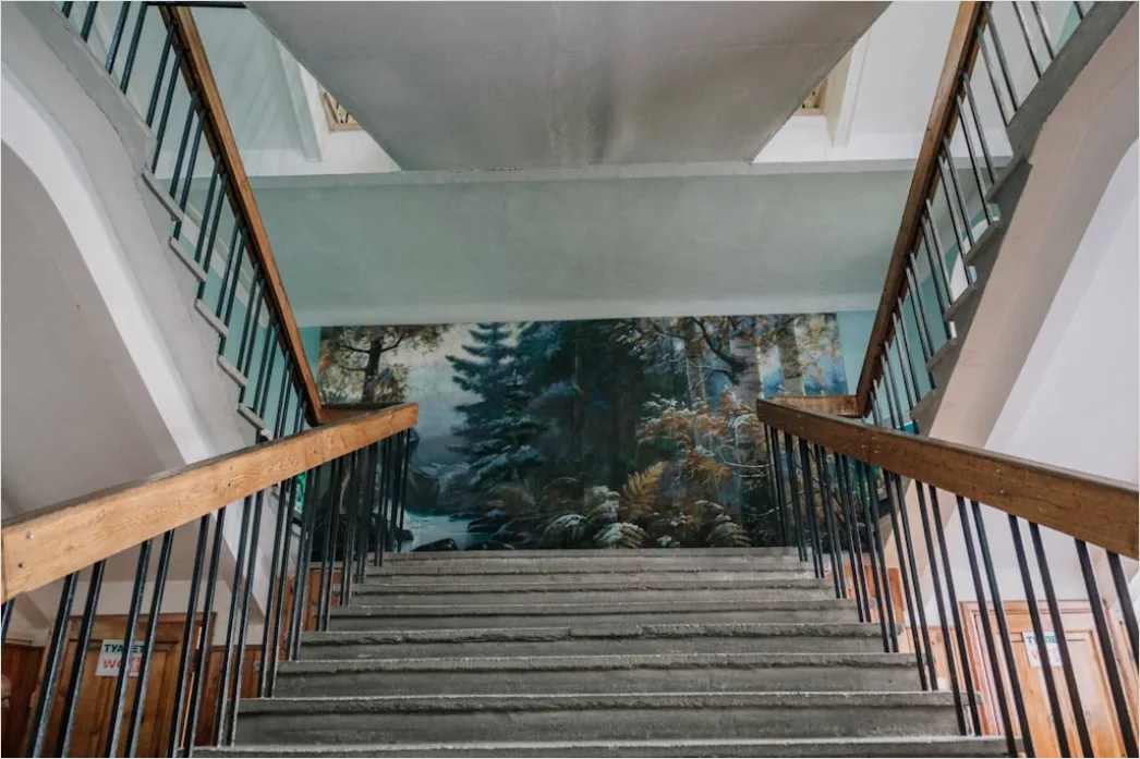 Detail Treppenhaus Symmetrie Als Wallpaper Hochformat Number 13