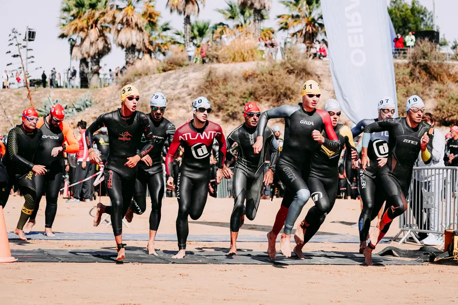 Detail Triathlon Schwimmen Start Gruppe Foto Number 3