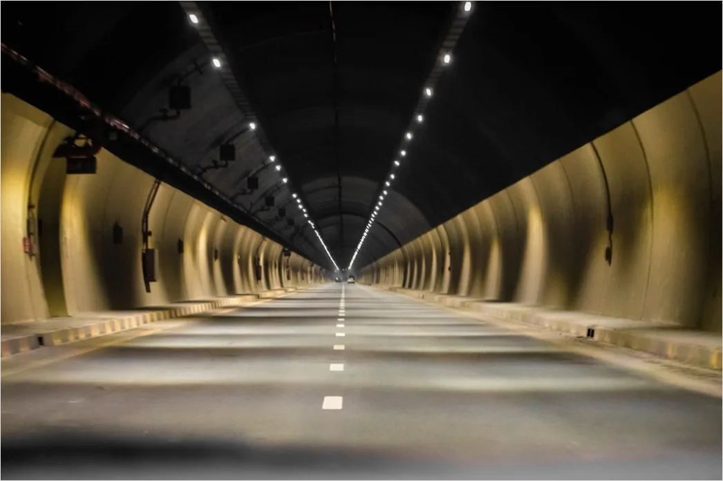 Detail Tunnel Beleuchtung Licht Am Ende Perspektive Number 12