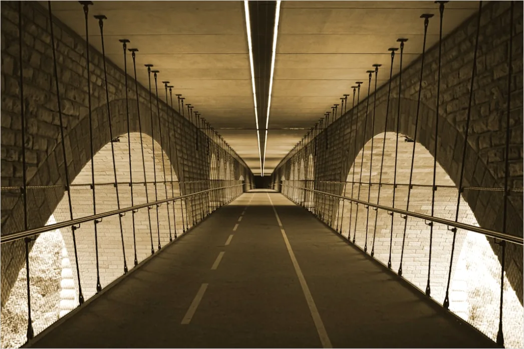 Detail Tunnel Beleuchtung Licht Am Ende Perspektive Number 16
