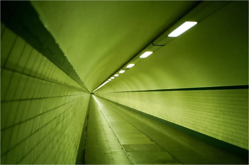 Detail Tunnel Beleuchtung Licht Am Ende Perspektive Number 19