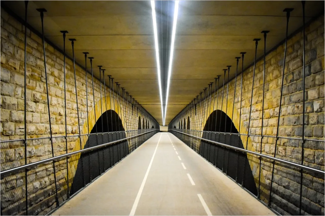 Detail Tunnel Beleuchtung Licht Am Ende Perspektive Number 3