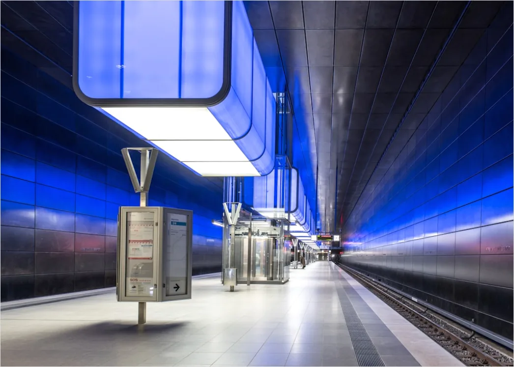 Detail Ubahn Station Modern Minimalistisch Symmetrisch Number 9
