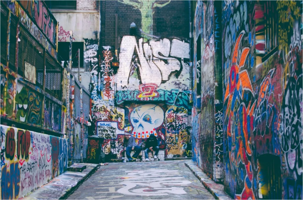 Unterfuehrung Graffiti Urban Perspektive Linien 6a21