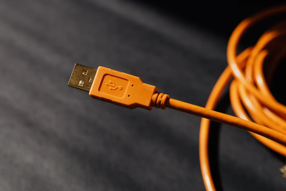 Detail Usb Stecker Makro Nahaufnahme Metall Number 6