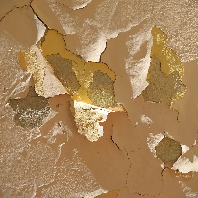Detail Verlassene Kaserne Korridor Peeling Paint Number 3