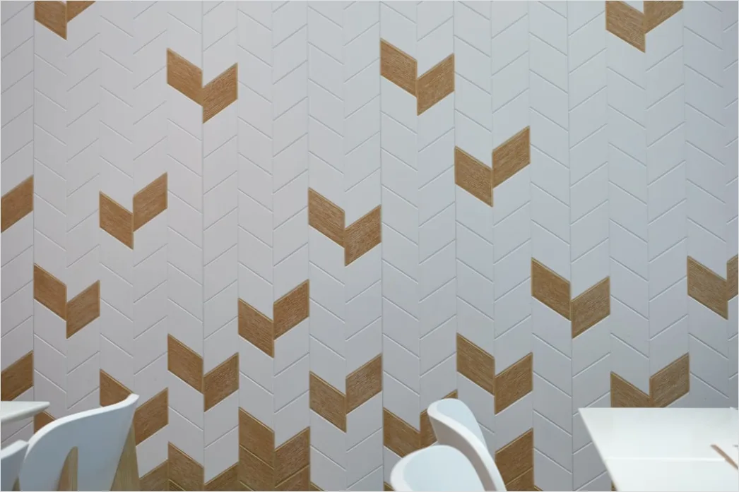 Detail Wandpaneele Geometrisch Muster Interior Design Number 2