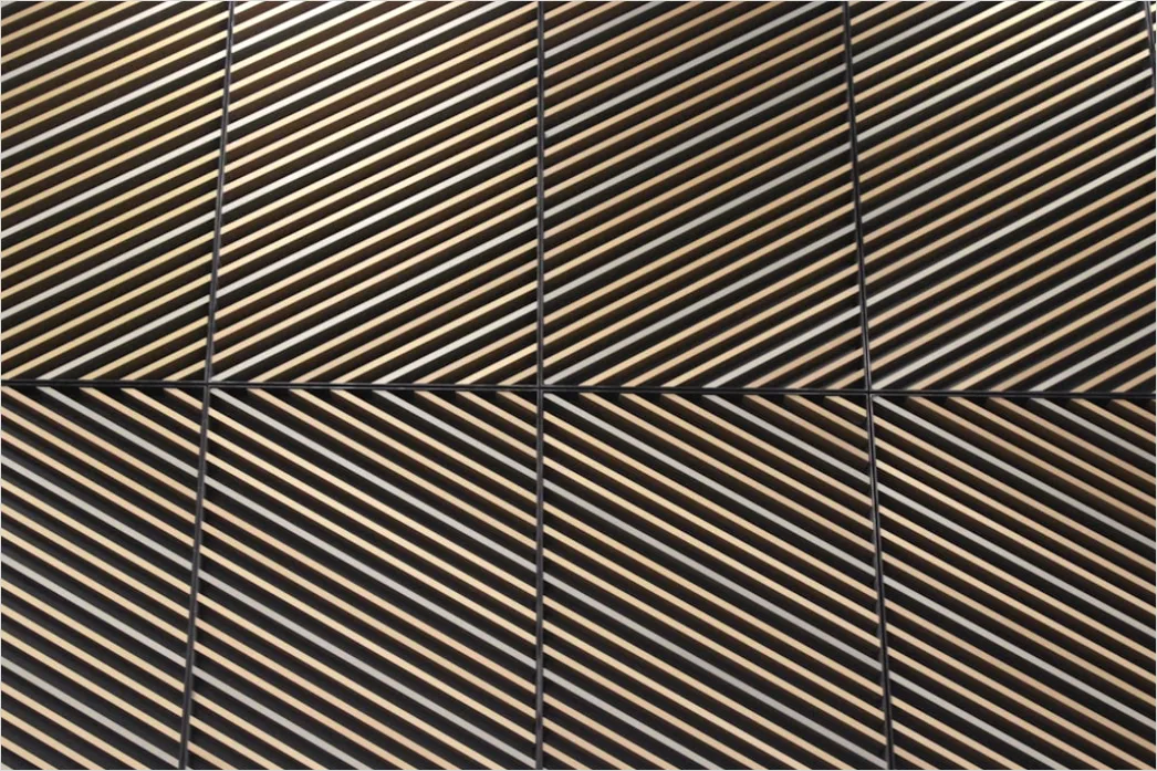 Detail Wandpaneele Geometrisch Muster Interior Design Number 13