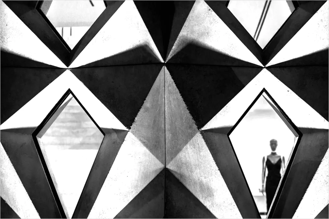 Detail Wandpaneele Geometrisch Muster Interior Design Number 19