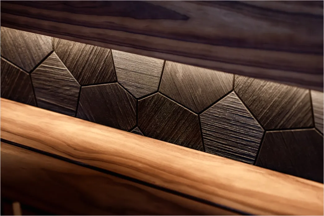 Detail Wandpaneele Geometrisch Muster Interior Design Number 9
