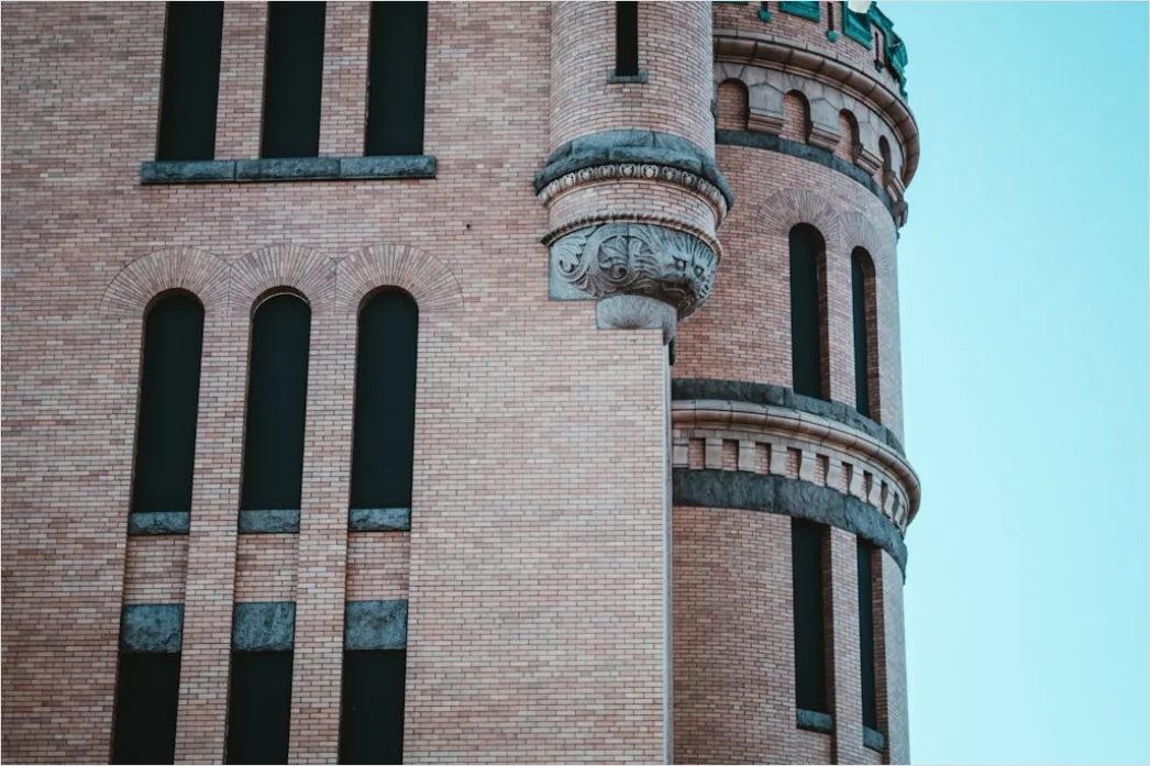 Detail Wasserturm Industriearchitektur Außenansicht Historisch Number 15