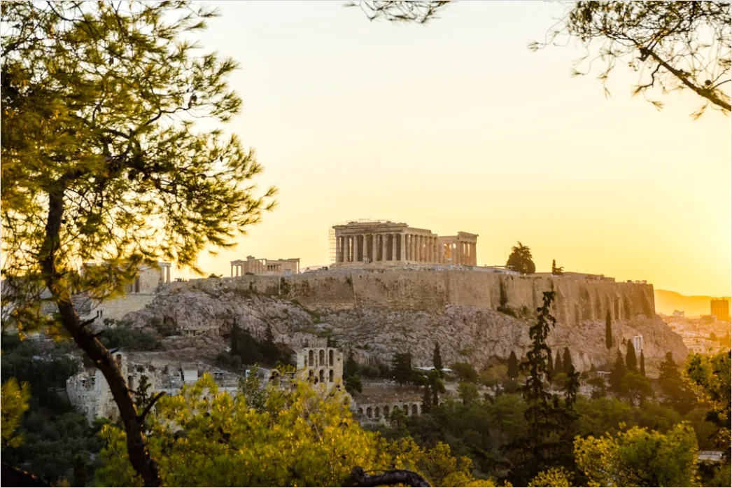 Athen Akropolis Auf Dem Huegel Panorama 7b7b