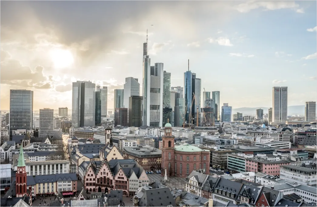 Aussichtspunkt Ueber Stadt Skyline Panorama B05d