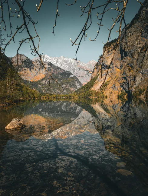 Detail Berchtesgadener Land Königssee Spiegelglatt Morgens Number 6