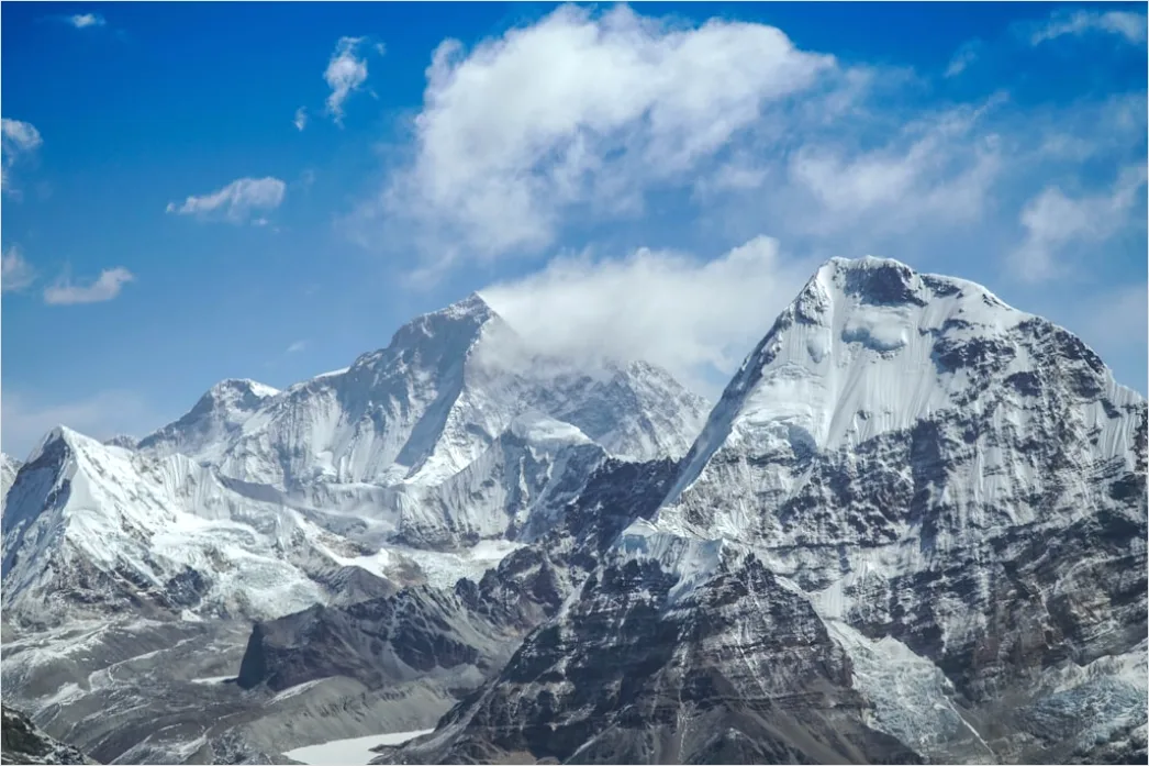 Berge Im Himalaya Schneegipfel Klarer Himmel 7997