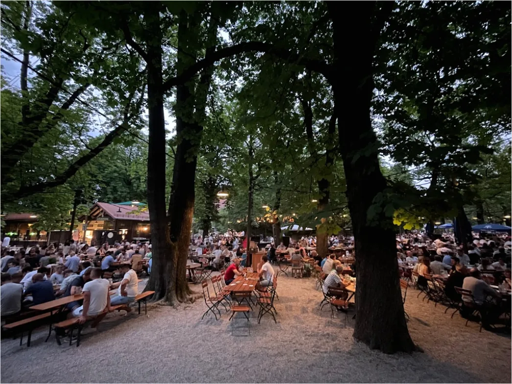 Detail Biergarten Bretzel Und Maßkrug Tischszene Number 7