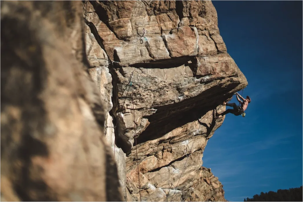 Detail Bouldern Outdoor Crashpad Und Kletterer Number 2