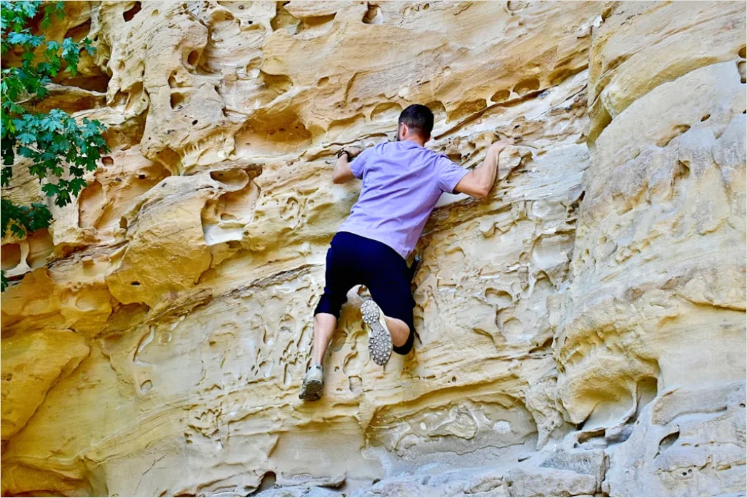 Detail Bouldern Outdoor Crashpad Und Kletterer Number 14