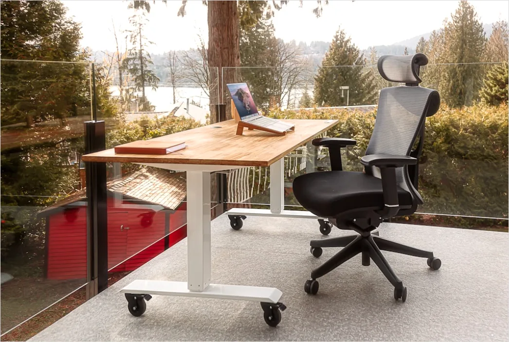 Buerostuhl Am Schreibtisch Modernes Homeoffice Foto Ba0e