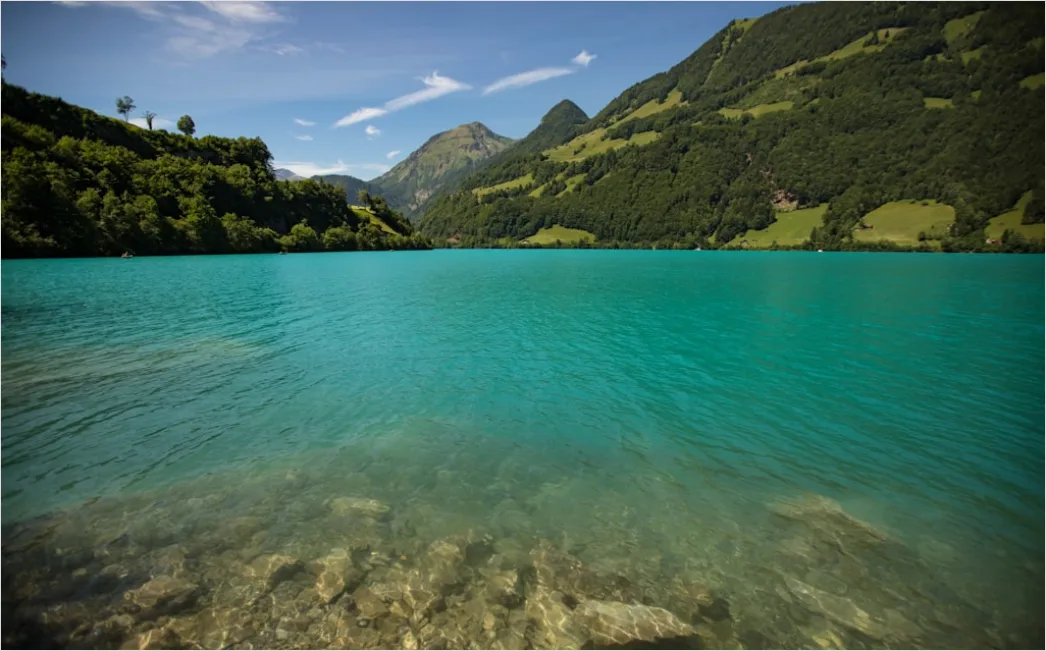 Detail Eibsee Türkis Wasser Mit Bergkulisse Sommer Number 7
