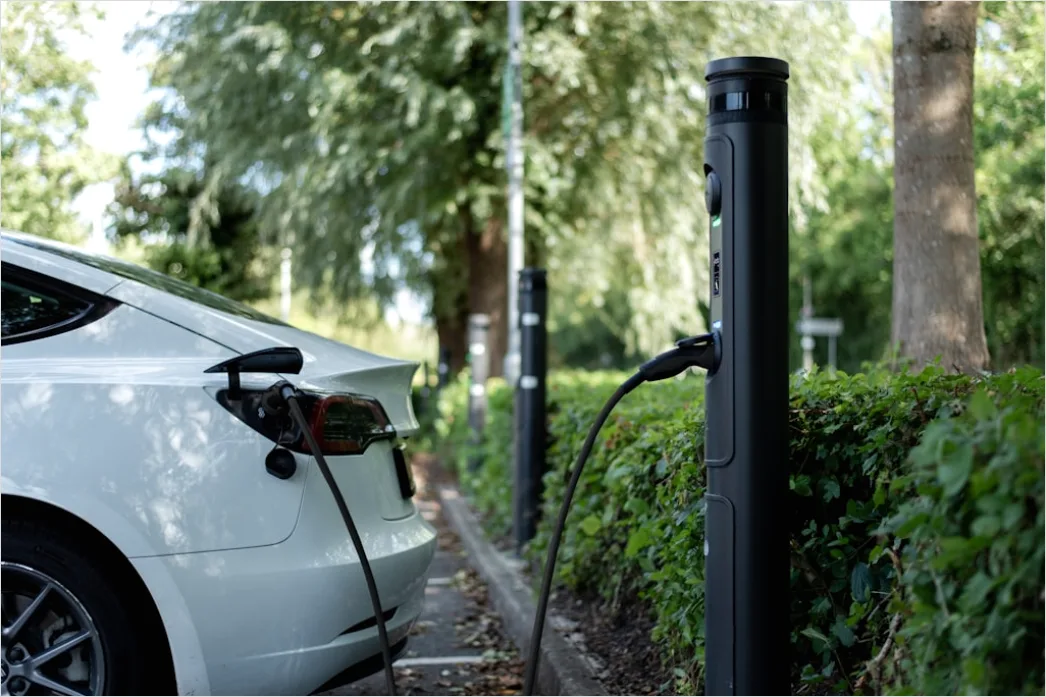 Elektroauto Laden Ladekabel Stecker Nahaufnahme Foto