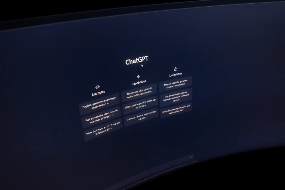 Detail Generative Ki Prompt Auf Computer Bildschirm Foto Dark Mode Number 8