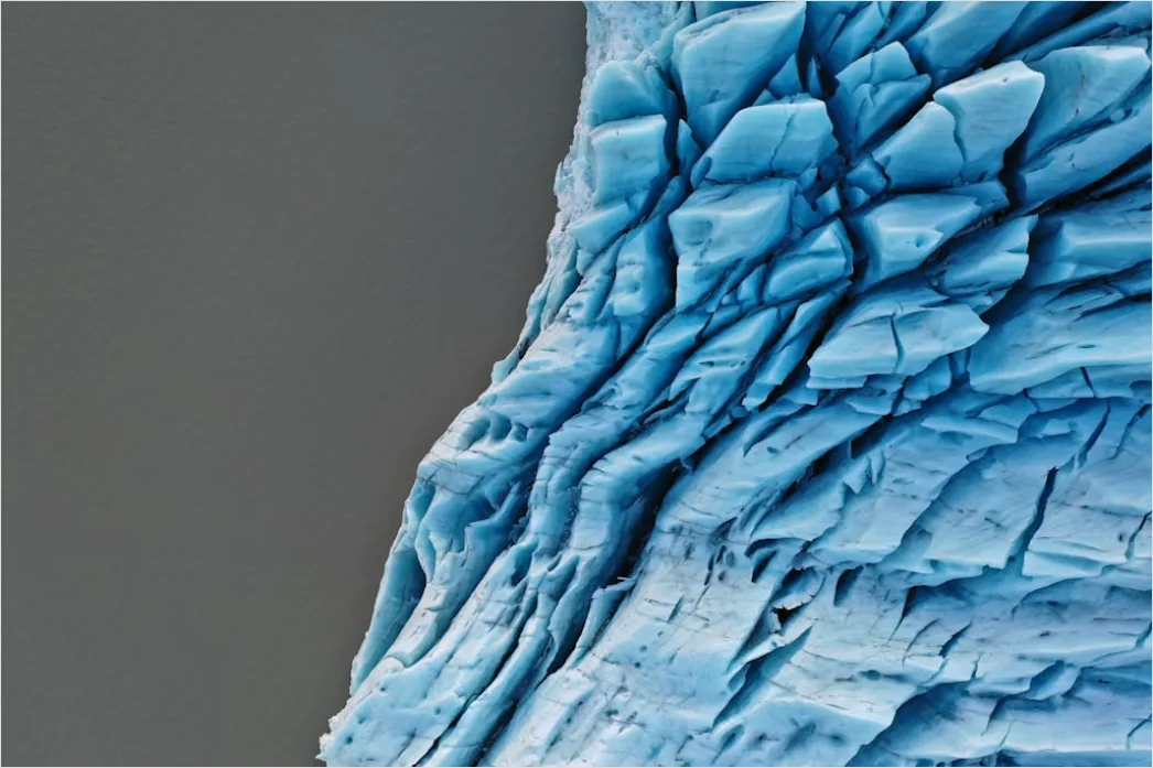 Detail Gletscher Blaue Eisstruktur Detail Nahaufnahme Number 3