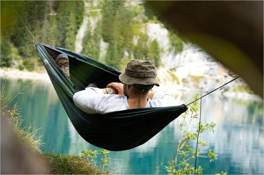 Detail Hammock Zwischen Bäumen Entspannen Outdoor Number 19