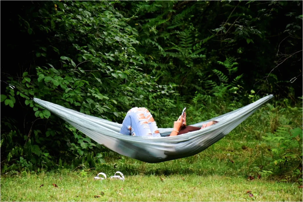 Detail Hammock Zwischen Bäumen Entspannen Outdoor Number 20