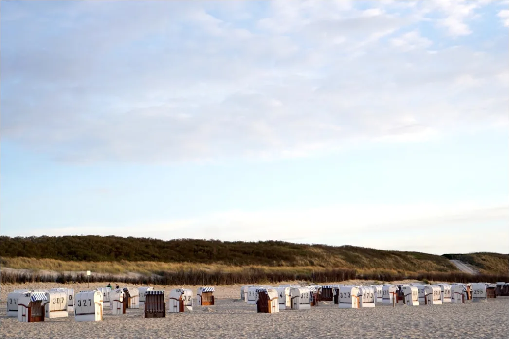 Detail Inselleben Sylt Strandkörbe Reihe Sommer Number 16