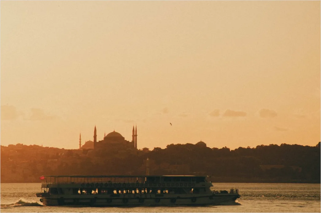 Detail Istanbul Hagia Sophia Skyline Bei Sonnenuntergang Number 17