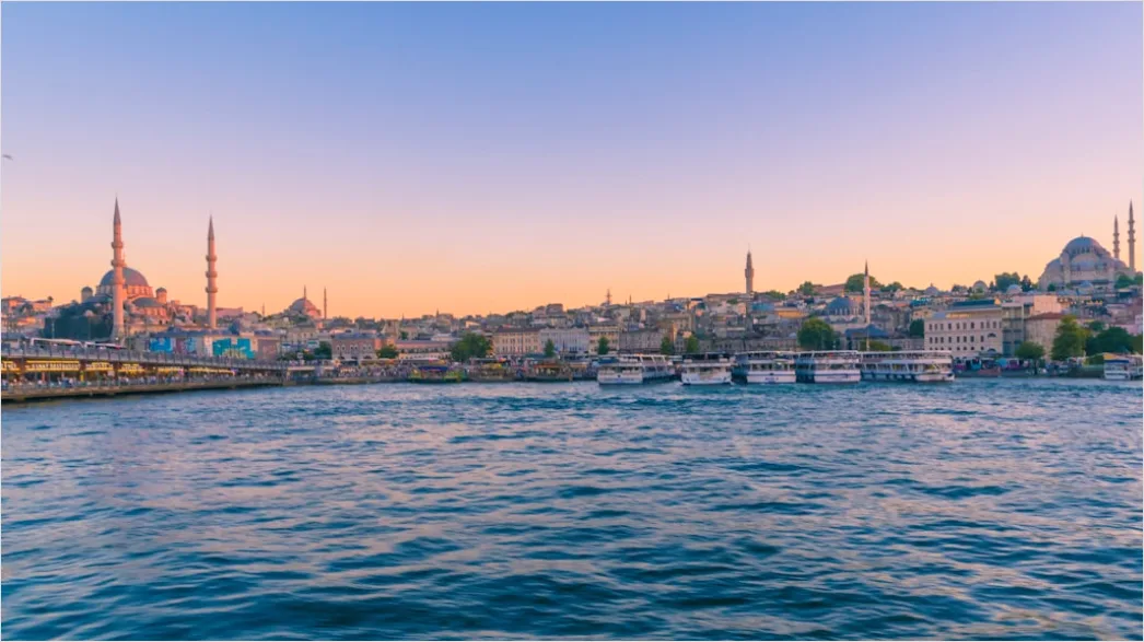 Detail Istanbul Hagia Sophia Skyline Bei Sonnenuntergang Number 4