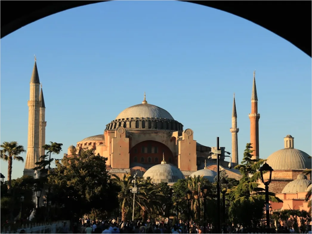 Detail Istanbul Hagia Sophia Skyline Bei Sonnenuntergang Number 6