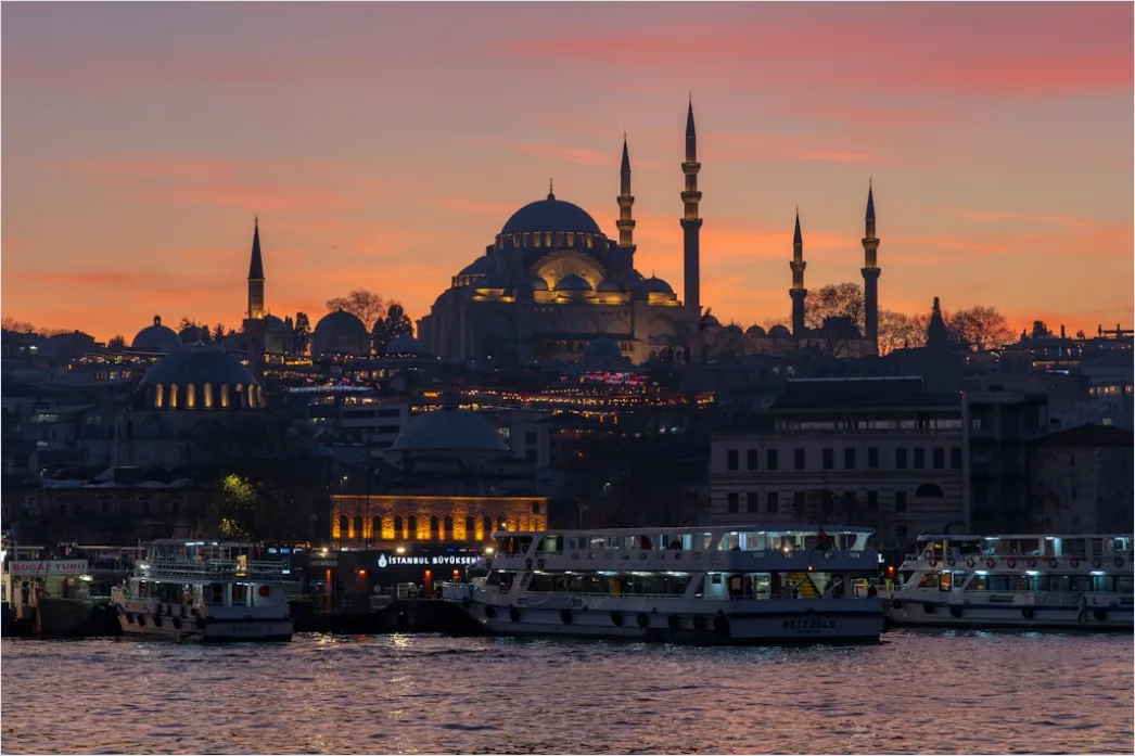Detail Istanbul Hagia Sophia Skyline Bei Sonnenuntergang Number 8