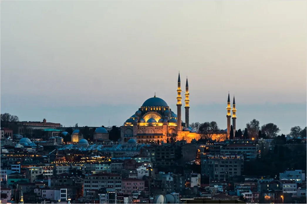 Detail Istanbul Hagia Sophia Skyline Bei Sonnenuntergang Number 9