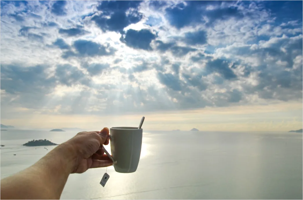 Detail Kaffee To Go Beim Sightseeing In Der Hand Number 10