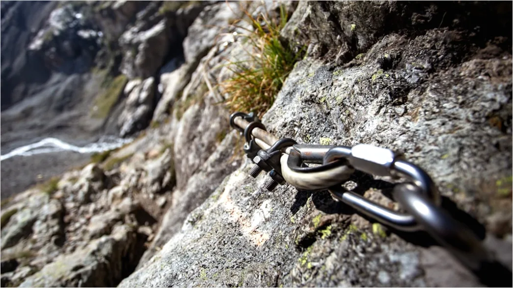 Detail Klettersteig Set Karabiner Am Gurt Nahaufnahme Number 4