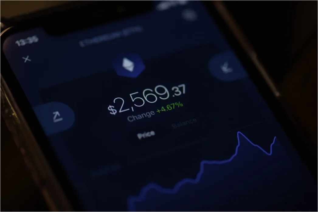 Kryptowaehrung Wallet App Auf Smartphone Foto Nahaufnahme 7435