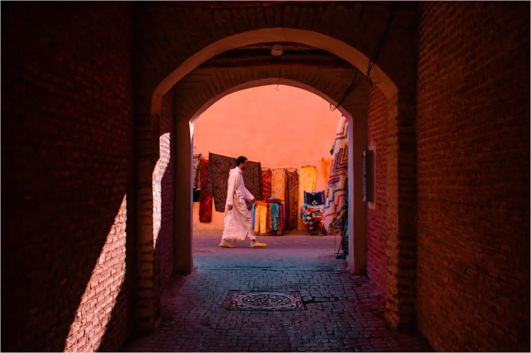 Detail Marrakesch Souk Gasse Mit Laternen Stimmung Number 9