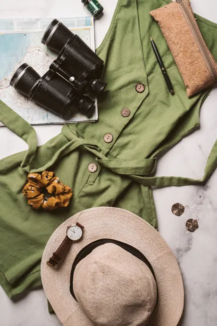 Detail Minimal Travel Accessories Flat Lay Neutraler Hintergrund Number 17