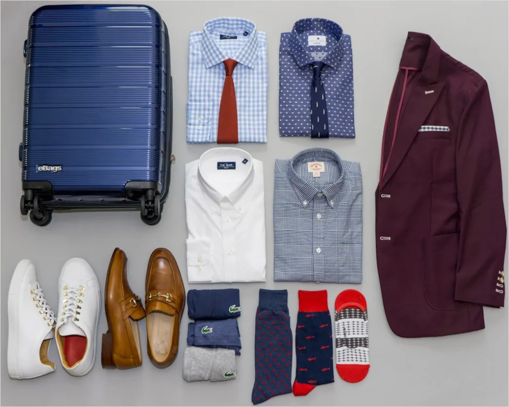 Detail Minimalistisches Packen Capsule Wardrobe Reisekleidung Flat Lay Number 20