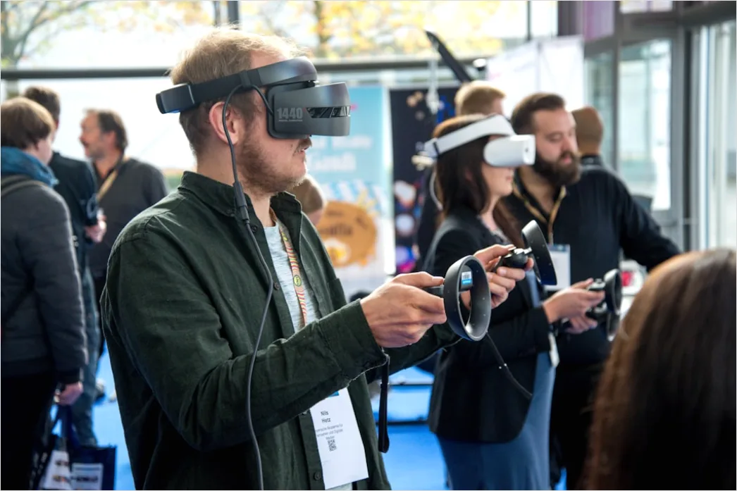 Mixed Reality Headset Nahaufnahme Foto Futuristisch